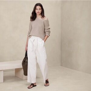 NWOT Banana Republic Poplin Straight Leg Pants